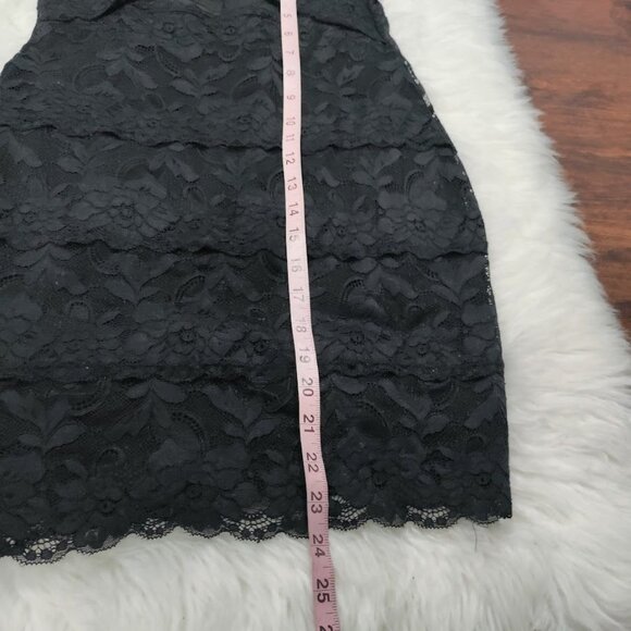 Guess Black Lace Bodycon Dress S - Picture 10 of 11